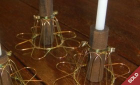 Bulb Cage Candle Holders