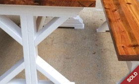 Trestle Farm Table and Bench