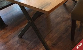 Reclaimed Wood and Metal Desk/Table