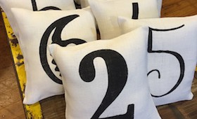 Number Pillows