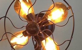 Repurposed Fan Light